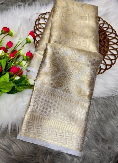 SF 828 Banarsi Handloom Golden Tissue Zari Silk Wedding Wear Wholesale Saree In India